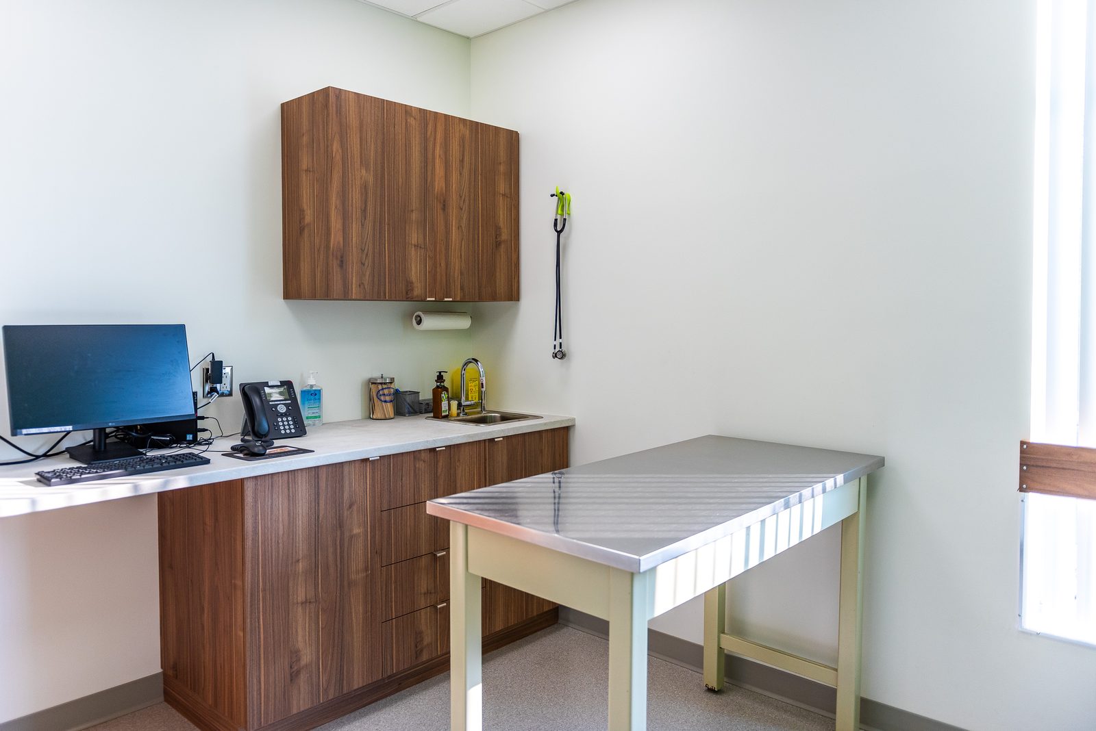 Salle d’examen — Hôpital Vétérinaire Duvernay
